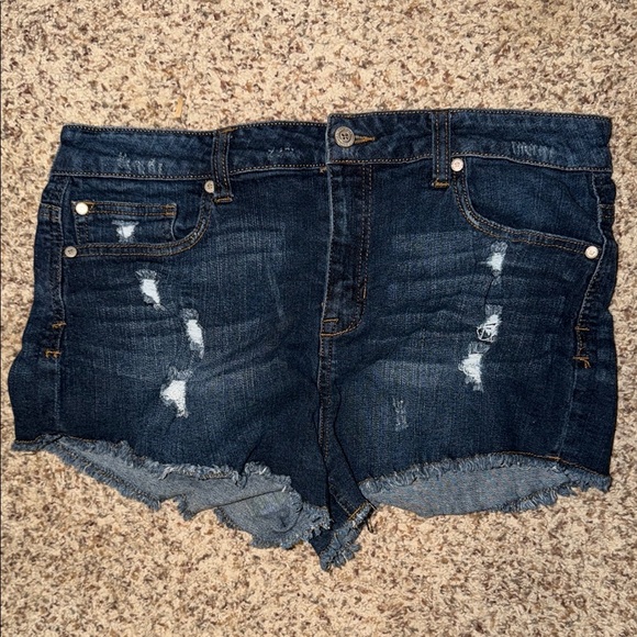 Altar'd State Pants - Altar’d state 31 / 13 Dark Wash Distressed Denim Shorts - Unbranded